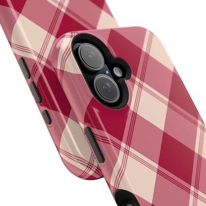 Classic Red Plaid MagSafe iPhone Case - BOGO Cases