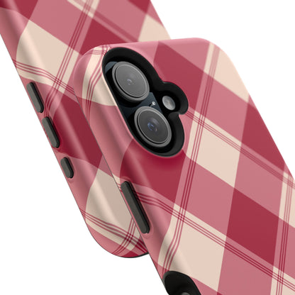 Classic Red Plaid MagSafe iPhone Case - BOGO Cases