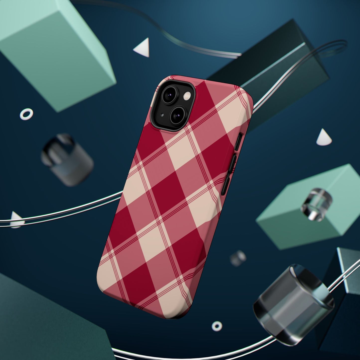 Classic Red Plaid MagSafe iPhone Case - BOGO Cases