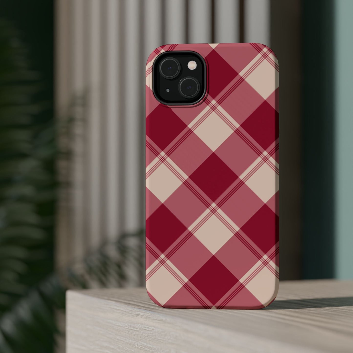 Classic Red Plaid MagSafe iPhone Case - BOGO Cases