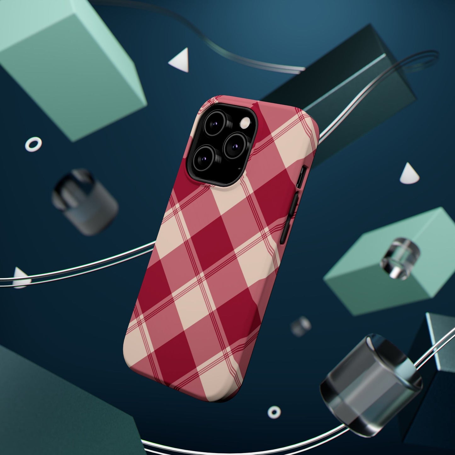 Classic Red Plaid MagSafe iPhone Case - BOGO Cases
