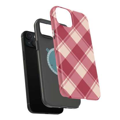 Classic Red Plaid MagSafe iPhone Case - BOGO Cases