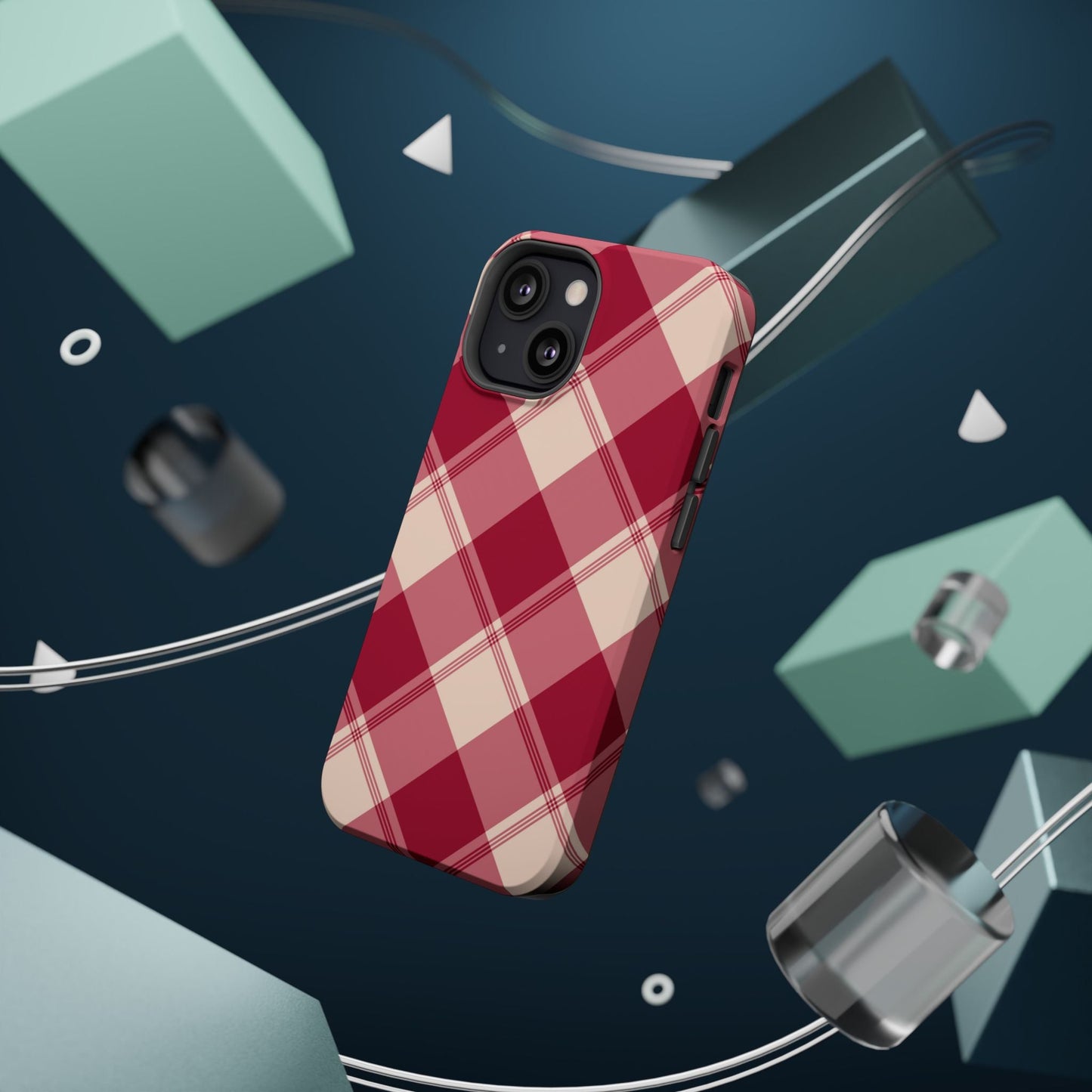 Classic Red Plaid MagSafe iPhone Case - BOGO Cases