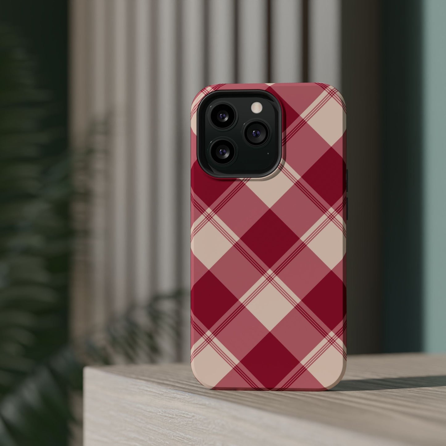 Classic Red Plaid MagSafe iPhone Case - BOGO Cases
