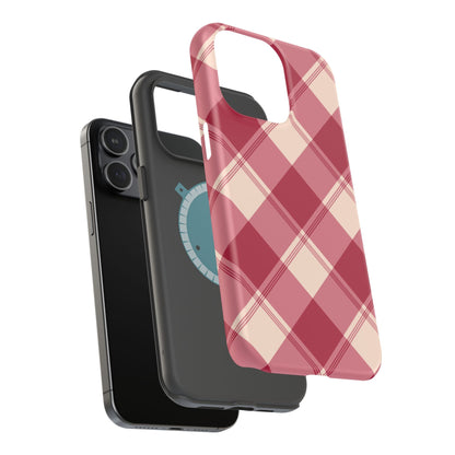 Classic Red Plaid MagSafe iPhone Case - BOGO Cases