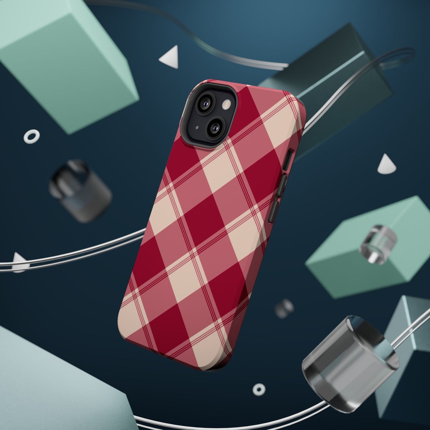 Classic Red Plaid MagSafe iPhone Case - BOGO Cases
