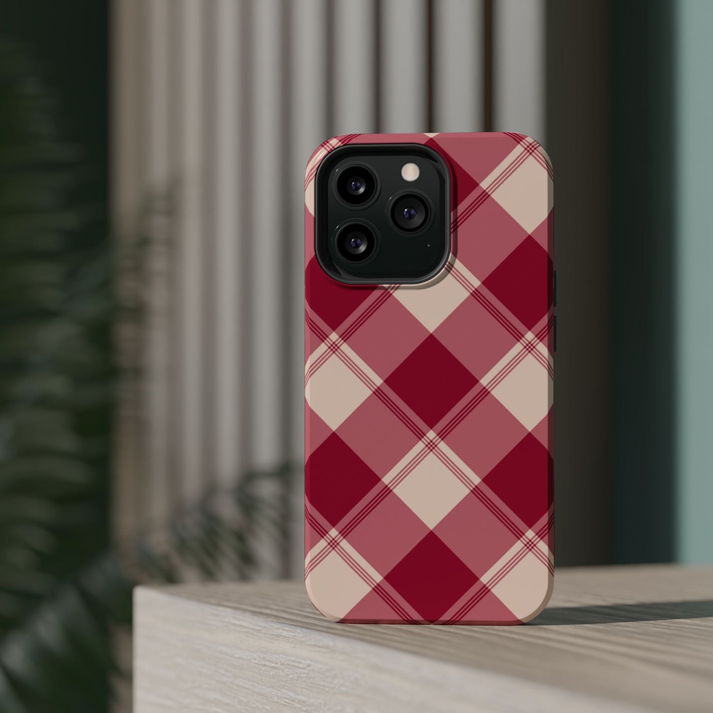 Classic Red Plaid MagSafe iPhone Case - BOGO Cases