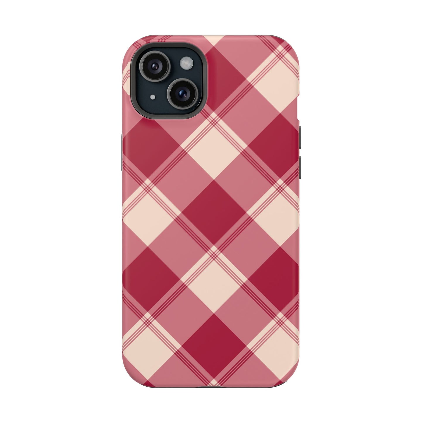 Classic Red Plaid MagSafe iPhone Case - BOGO Cases
