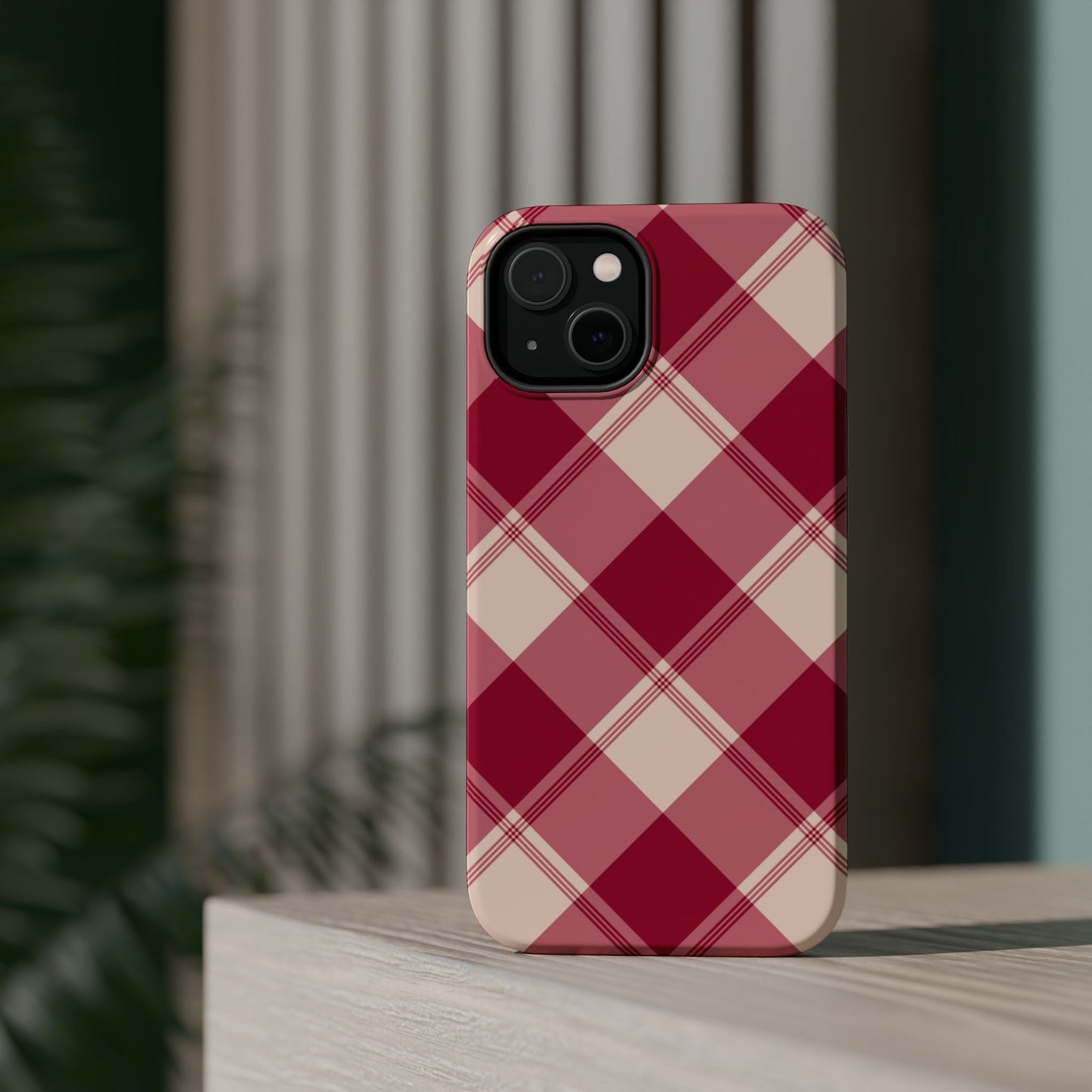Classic Red Plaid MagSafe iPhone Case - BOGO Cases