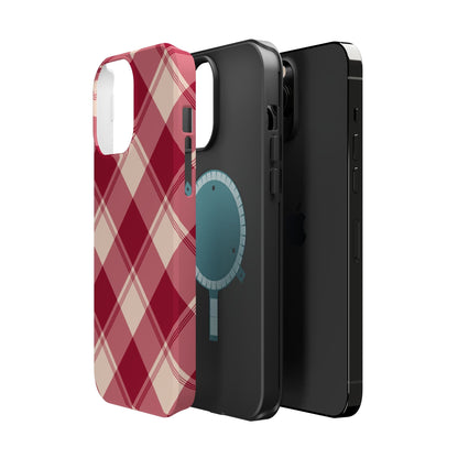 Classic Red Plaid MagSafe iPhone Case - BOGO Cases