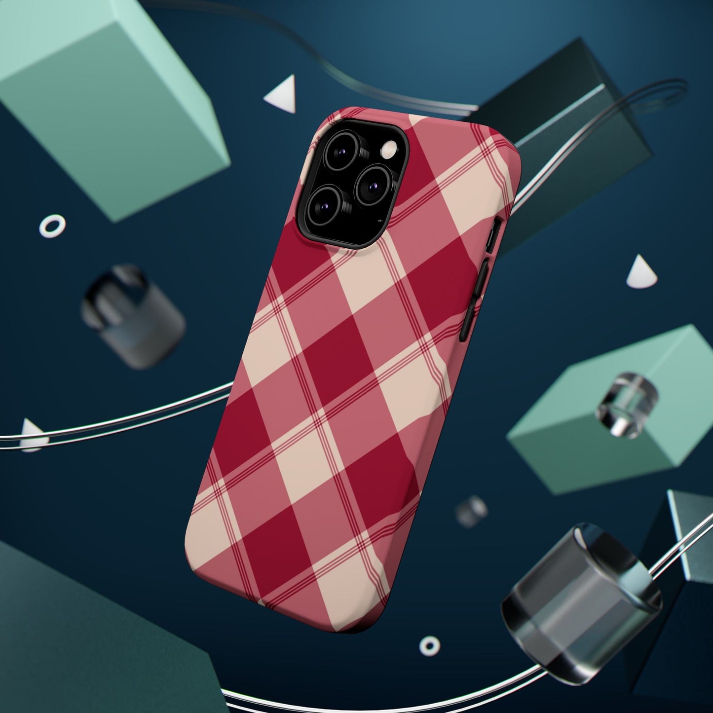 Classic Red Plaid MagSafe iPhone Case - BOGO Cases