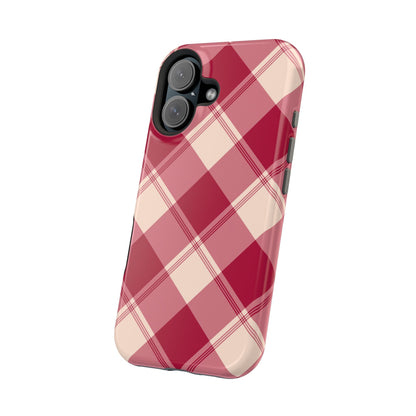 Classic Red Plaid MagSafe iPhone Case - BOGO Cases
