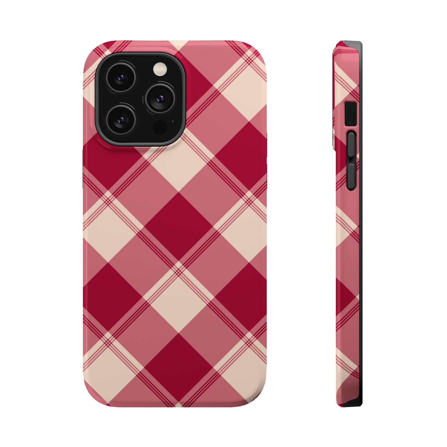 Classic Red Plaid MagSafe iPhone Case - BOGO Cases
