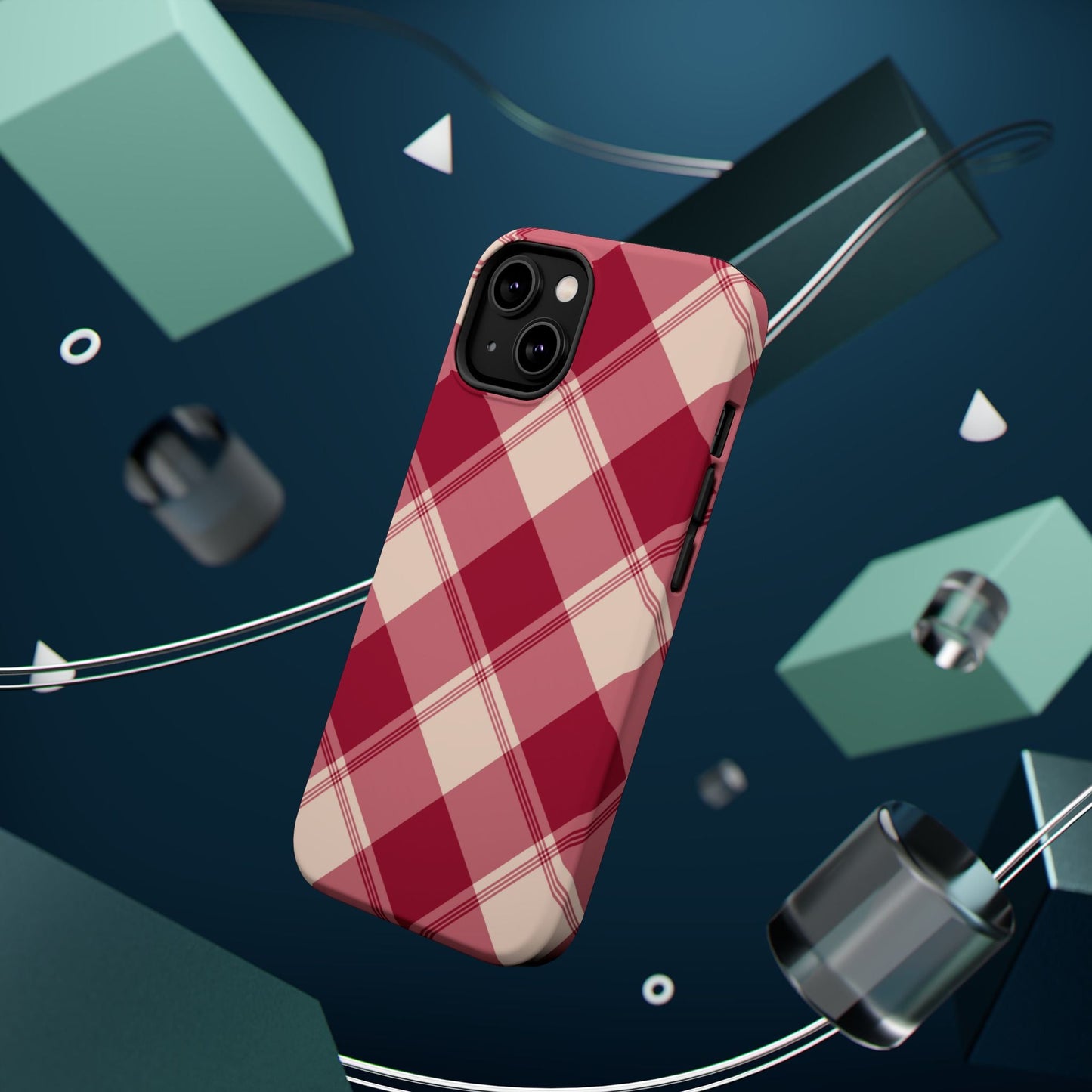 Classic Red Plaid MagSafe iPhone Case - BOGO Cases
