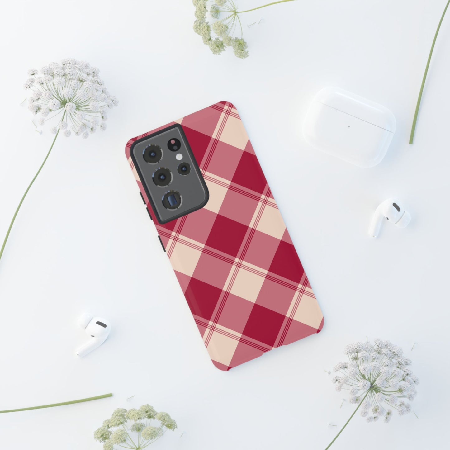 Classic Red Plaid Samsung Galaxy Case - BOGO Cases