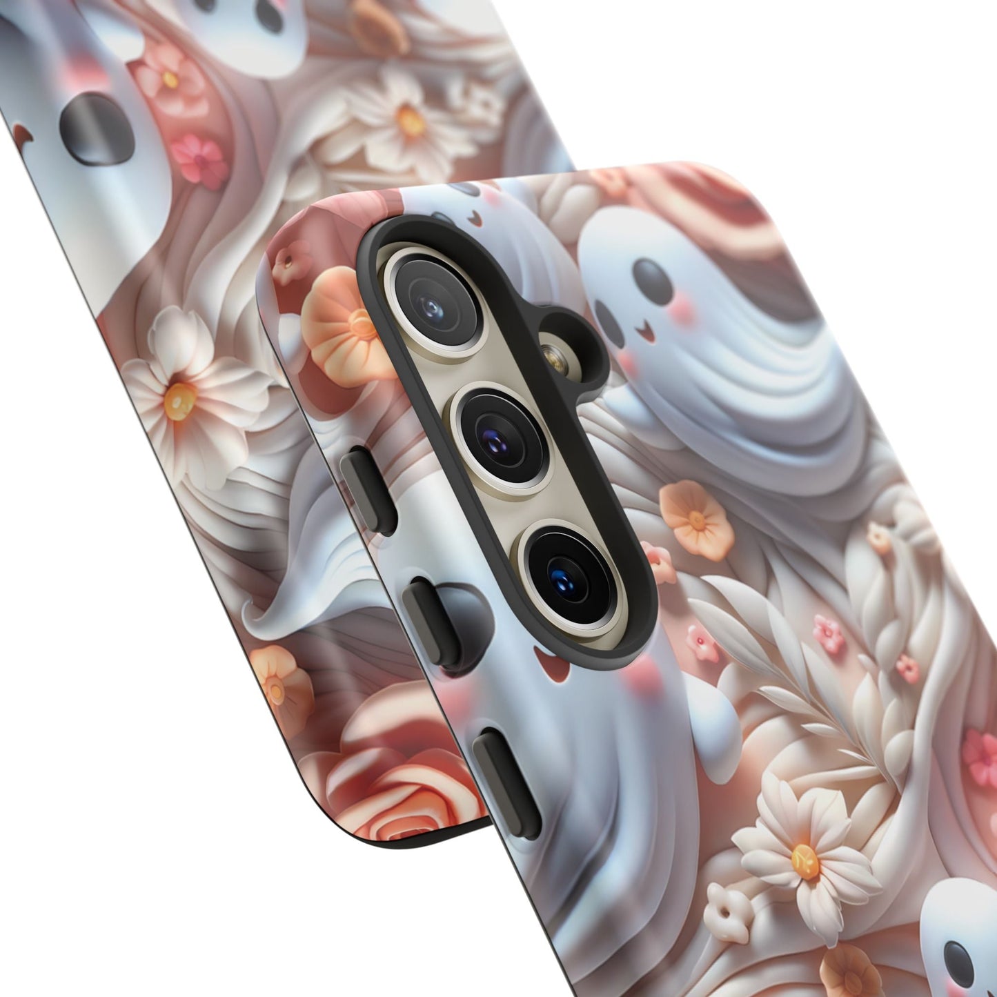 Clay Ghosts Phone Case - Whimsical Floral Protection for All Seasons - Fits All iPhones, Samsung Galaxy, & Google Pixel - Premium Tough Case - BOGO Cases