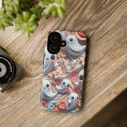 Clay Ghosts Phone Case - Whimsical Floral Protection for All Seasons - Fits All iPhones, Samsung Galaxy, & Google Pixel - Premium Tough Case - BOGO Cases