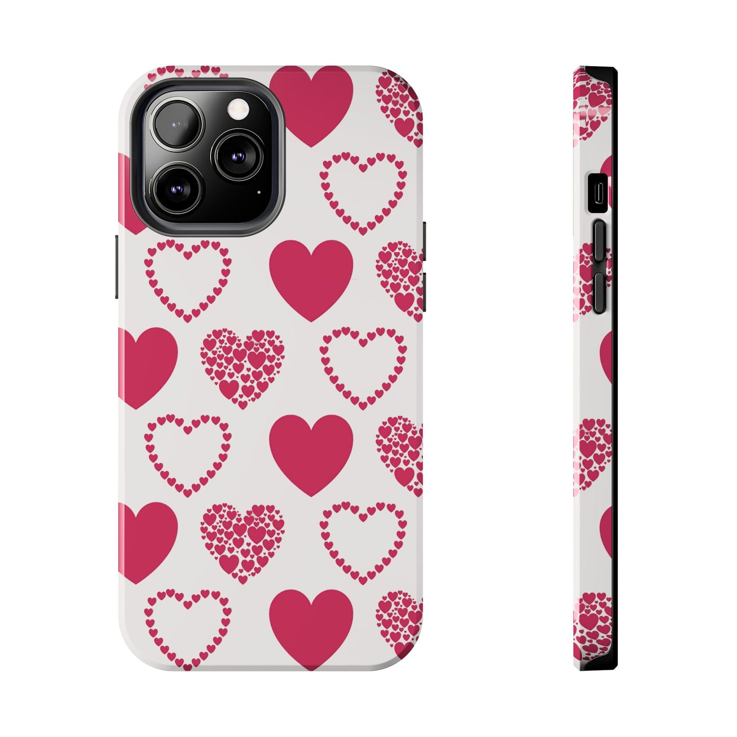 Clustered Pink Hearts iPhone Case - BOGO Cases