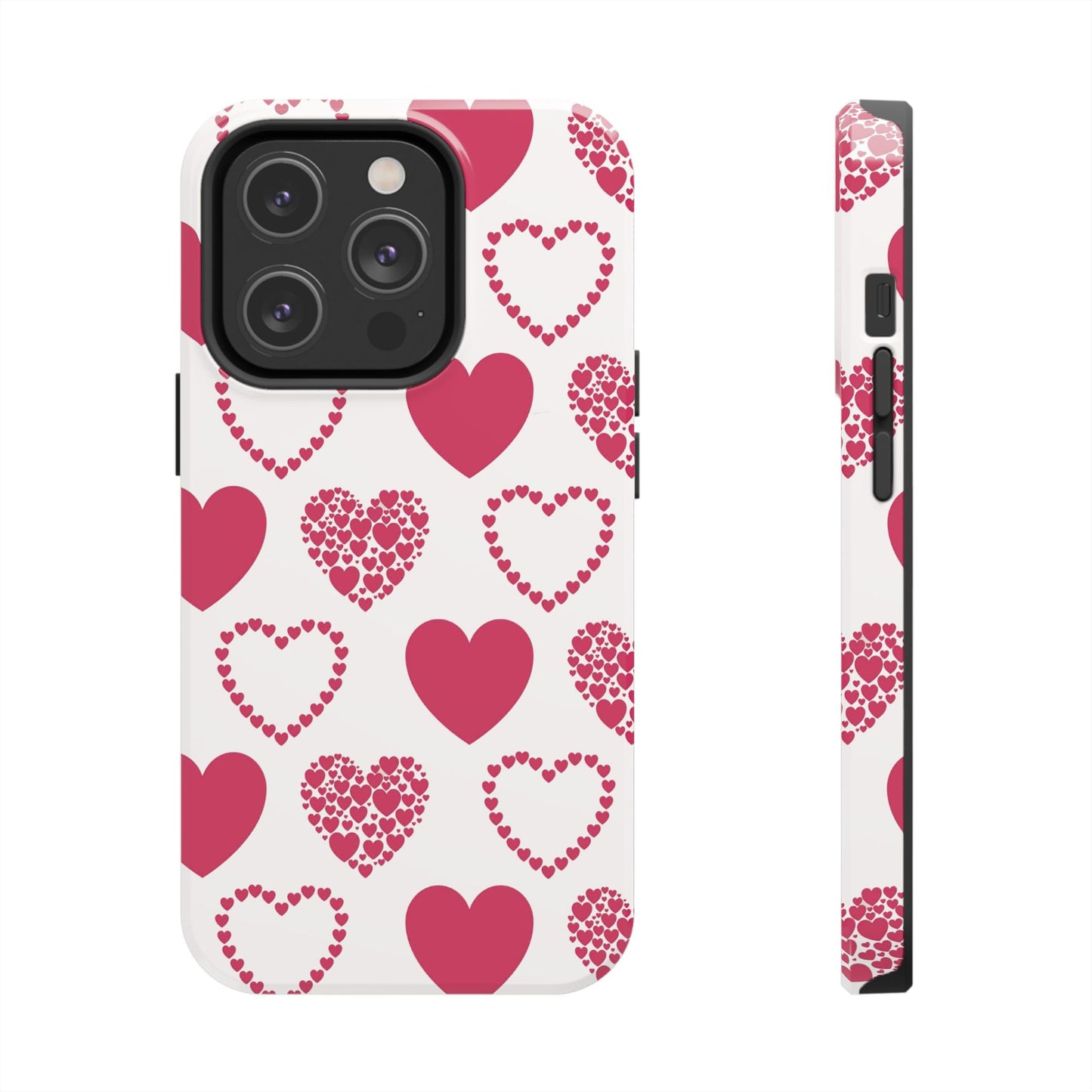 Clustered Pink Hearts iPhone Case - BOGO Cases