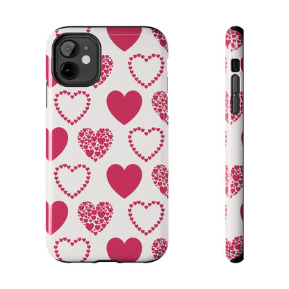 Clustered Pink Hearts iPhone Case - BOGO Cases