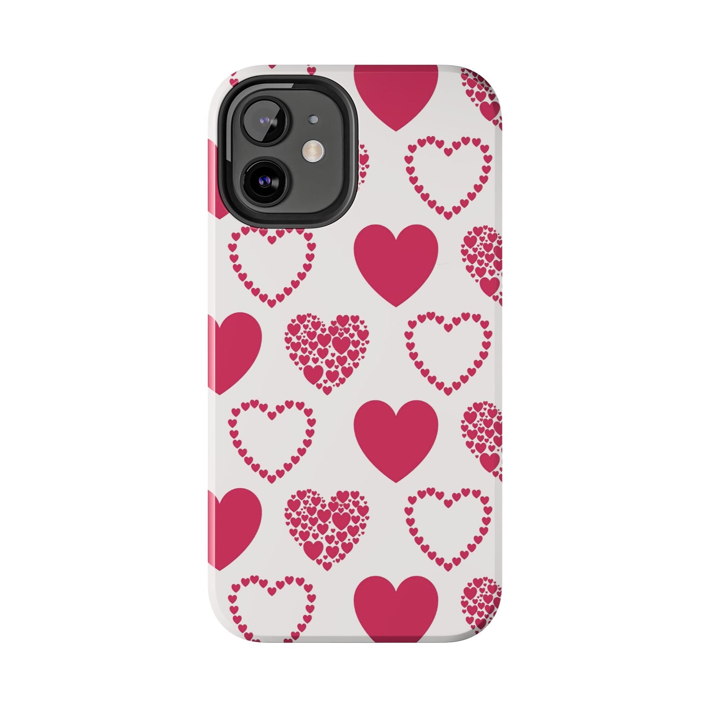 Clustered Pink Hearts iPhone Case - BOGO Cases