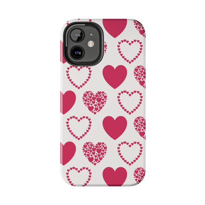 Clustered Pink Hearts iPhone Case - BOGO Cases