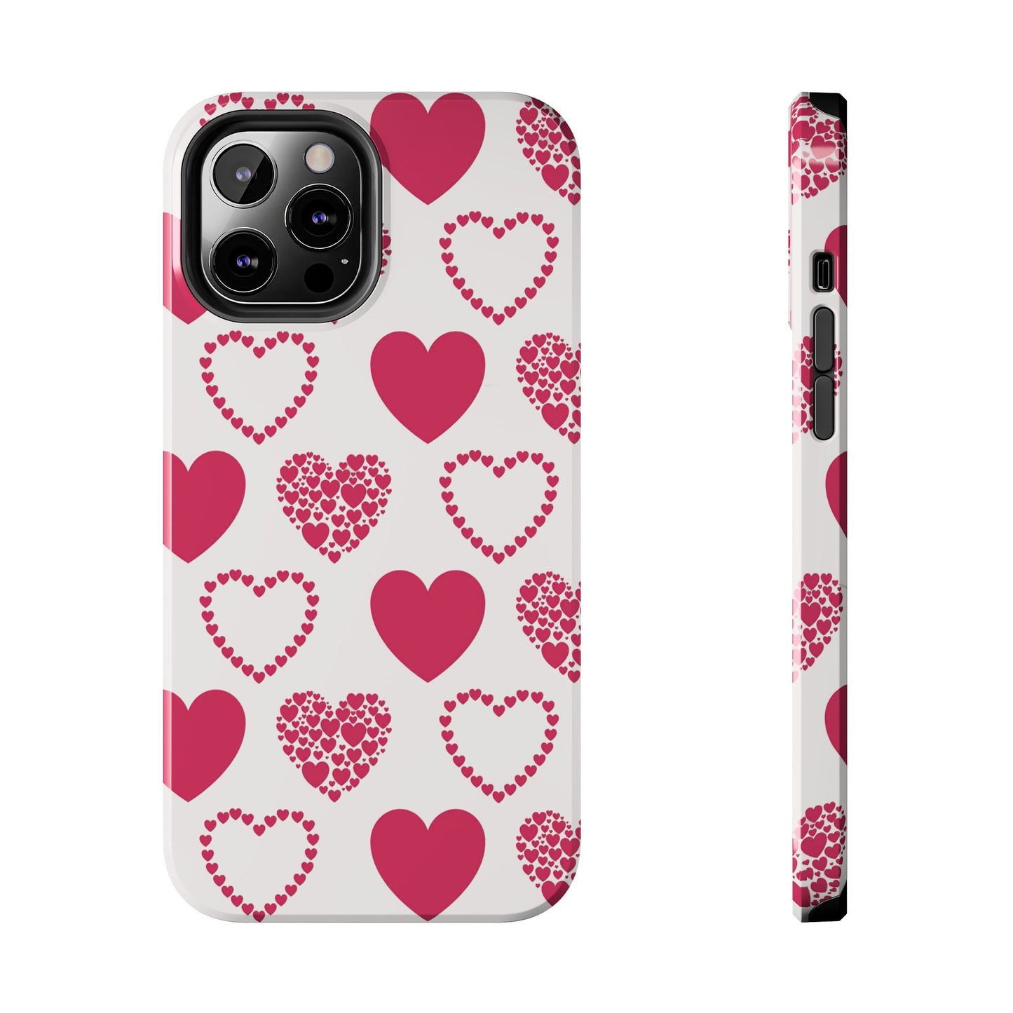 Clustered Pink Hearts iPhone Case - BOGO Cases