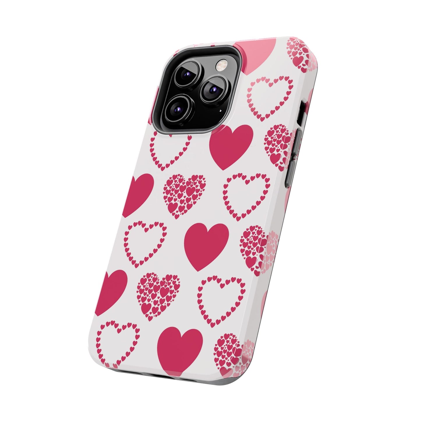 Clustered Pink Hearts iPhone Case - BOGO Cases