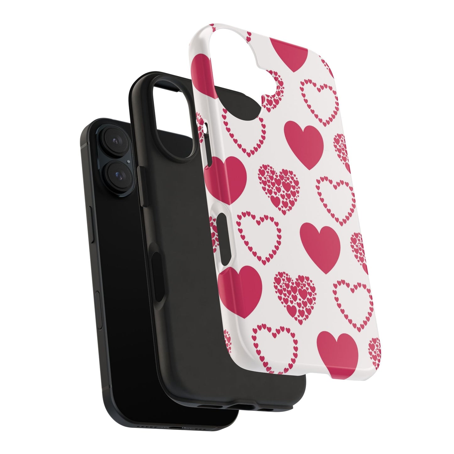 Clustered Pink Hearts iPhone Case - BOGO Cases