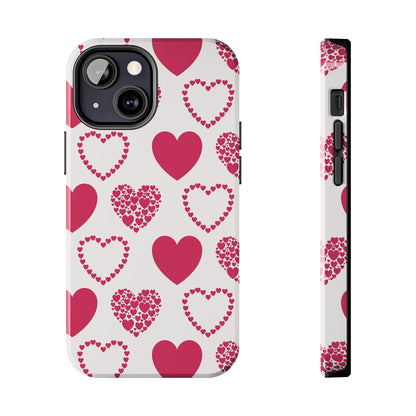 Clustered Pink Hearts iPhone Case - BOGO Cases