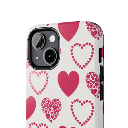 Clustered Pink Hearts iPhone Case - BOGO Cases