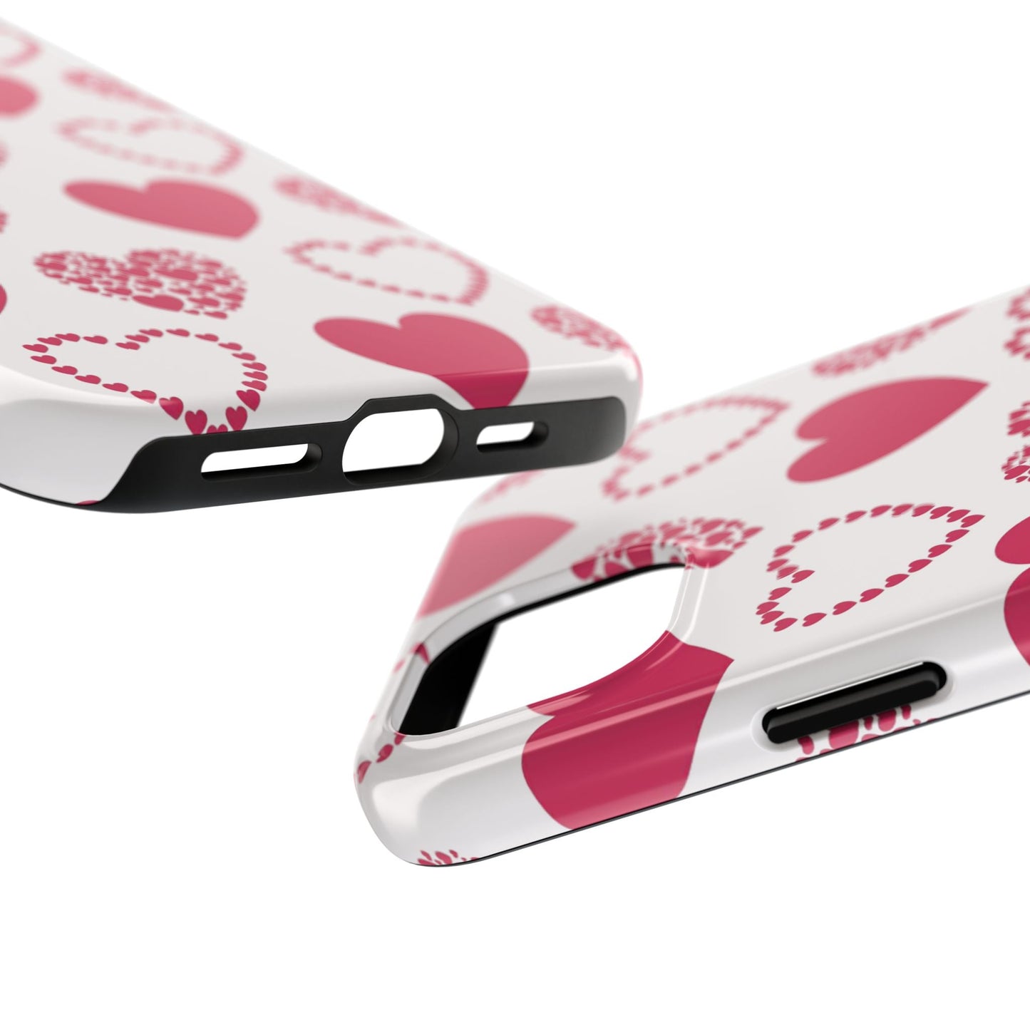 Clustered Pink Hearts iPhone Case - BOGO Cases
