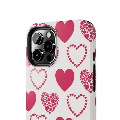 Clustered Pink Hearts iPhone Case - BOGO Cases