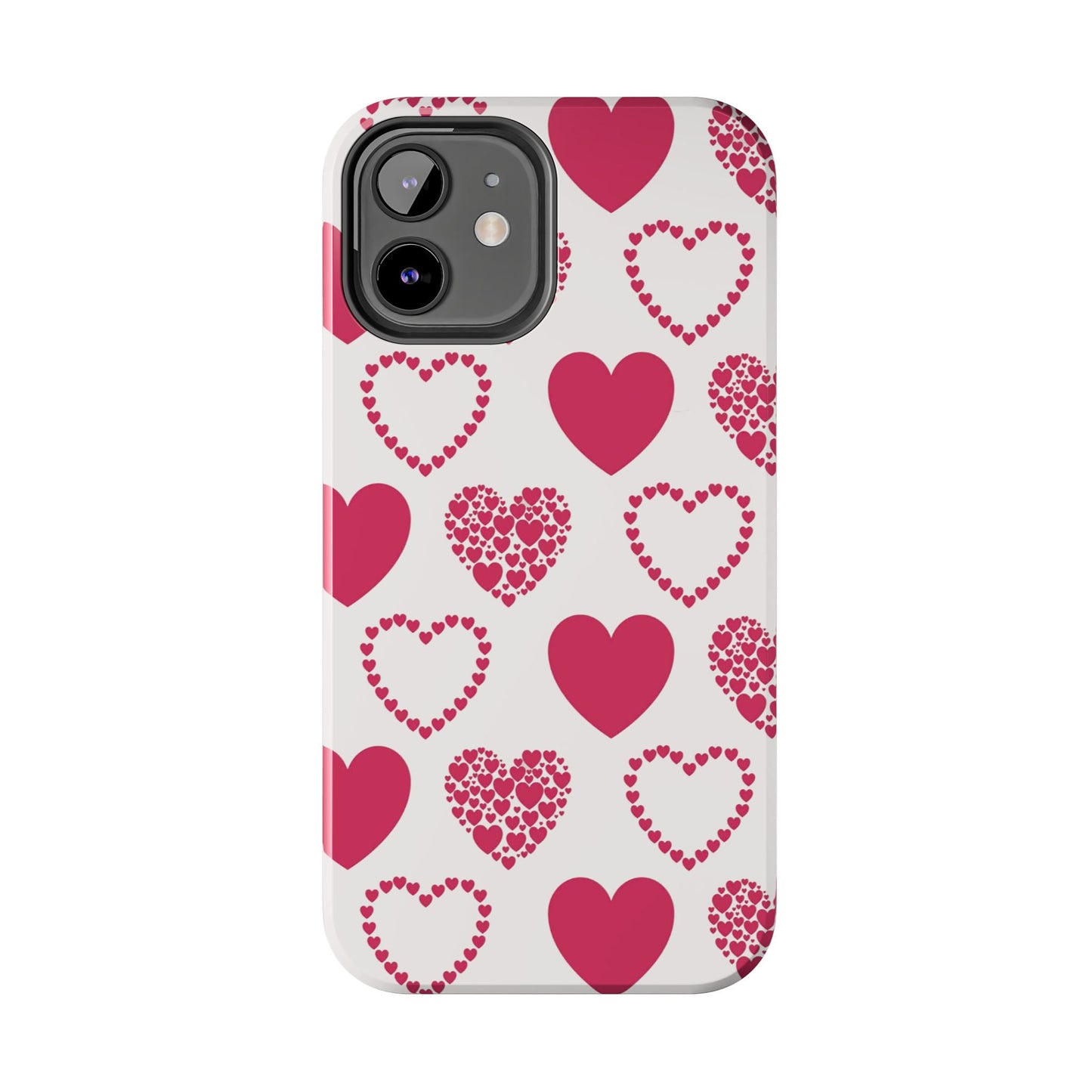 Clustered Pink Hearts iPhone Case - BOGO Cases