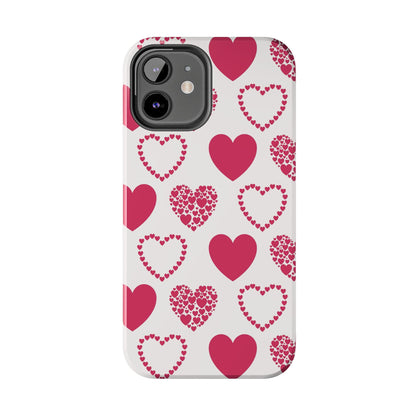 Clustered Pink Hearts iPhone Case - BOGO Cases