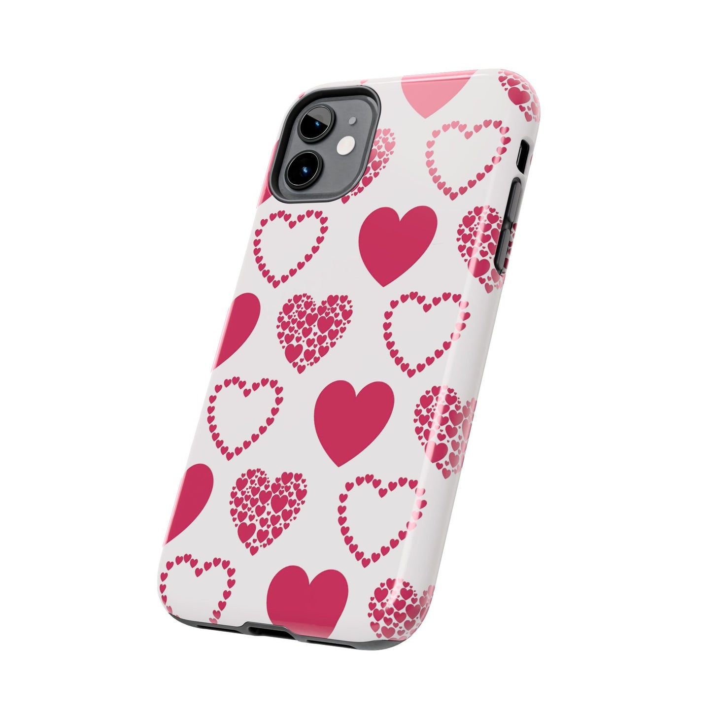 Clustered Pink Hearts iPhone Case - BOGO Cases