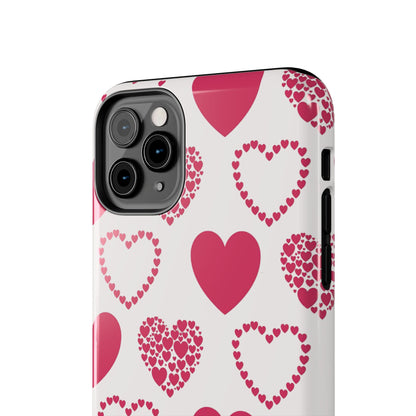 Clustered Pink Hearts iPhone Case - BOGO Cases