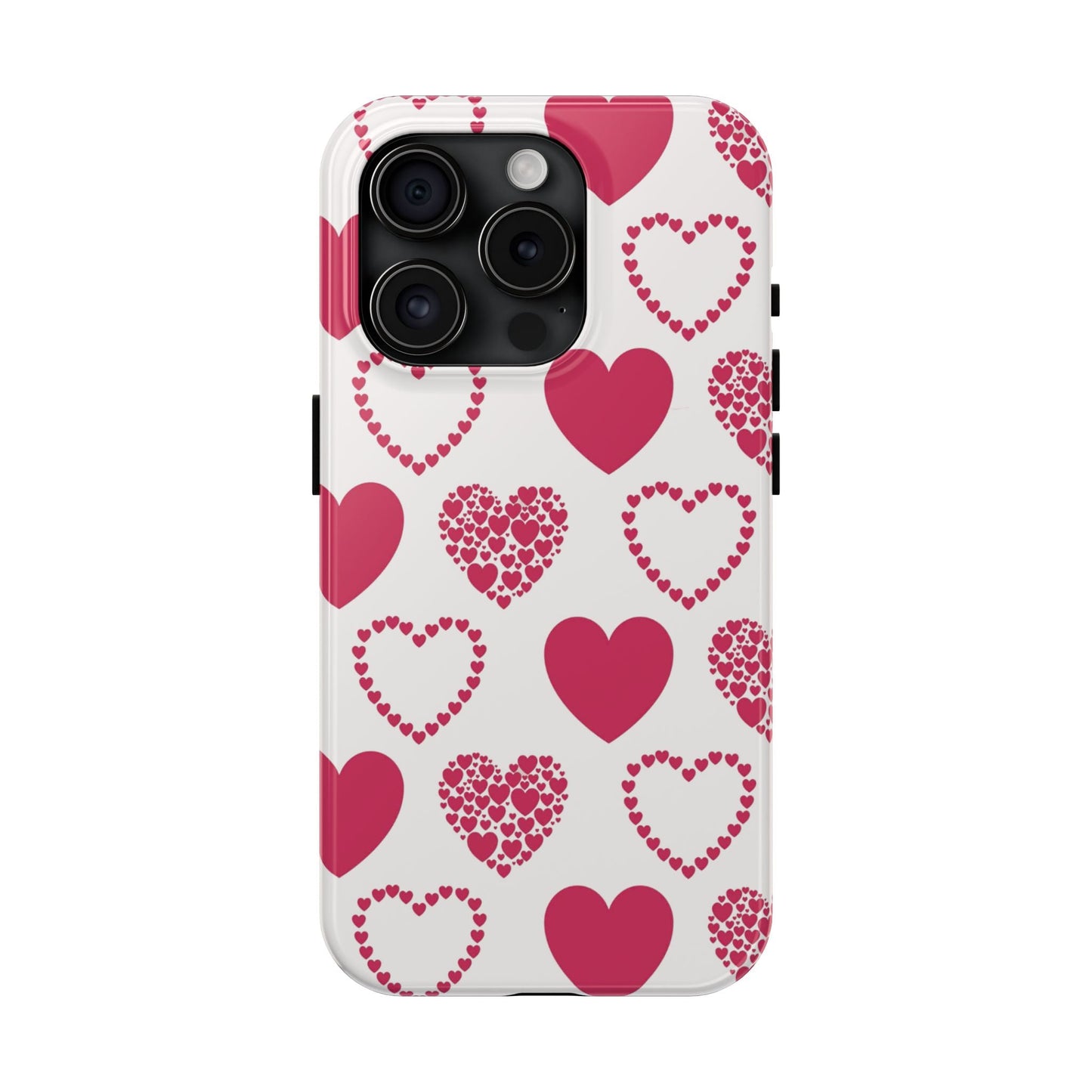 Clustered Pink Hearts iPhone Case - BOGO Cases