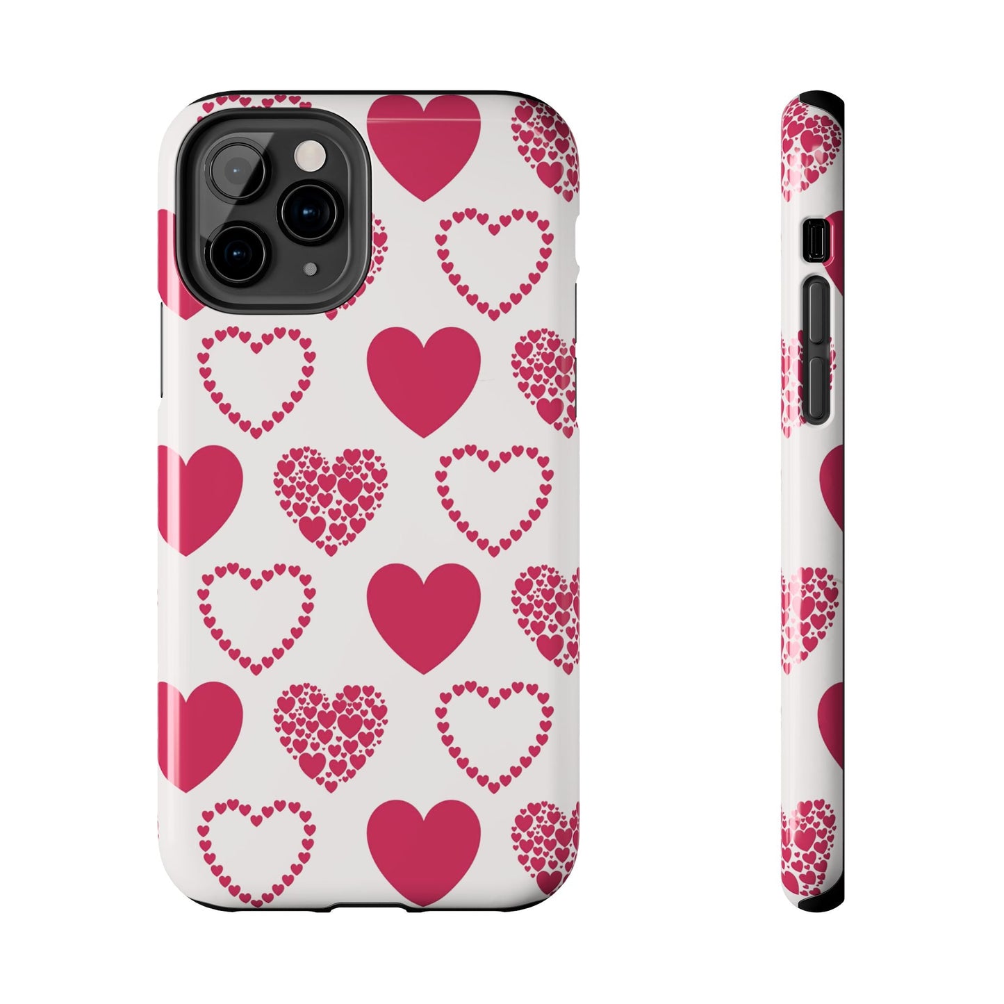 Clustered Pink Hearts iPhone Case - BOGO Cases
