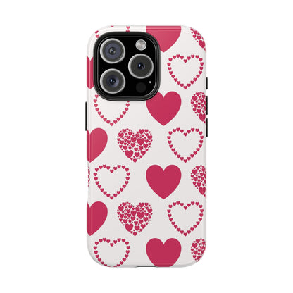 Clustered Pink Hearts iPhone Case - BOGO Cases