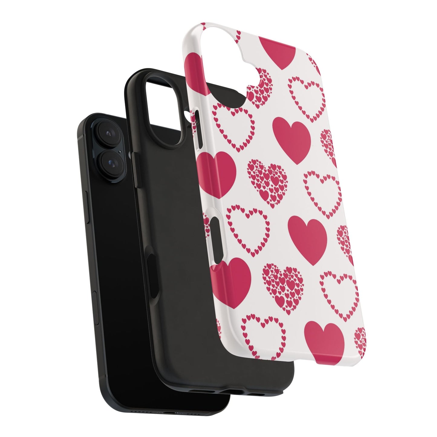 Clustered Pink Hearts iPhone Case - BOGO Cases