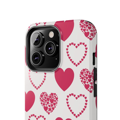 Clustered Pink Hearts iPhone Case - BOGO Cases