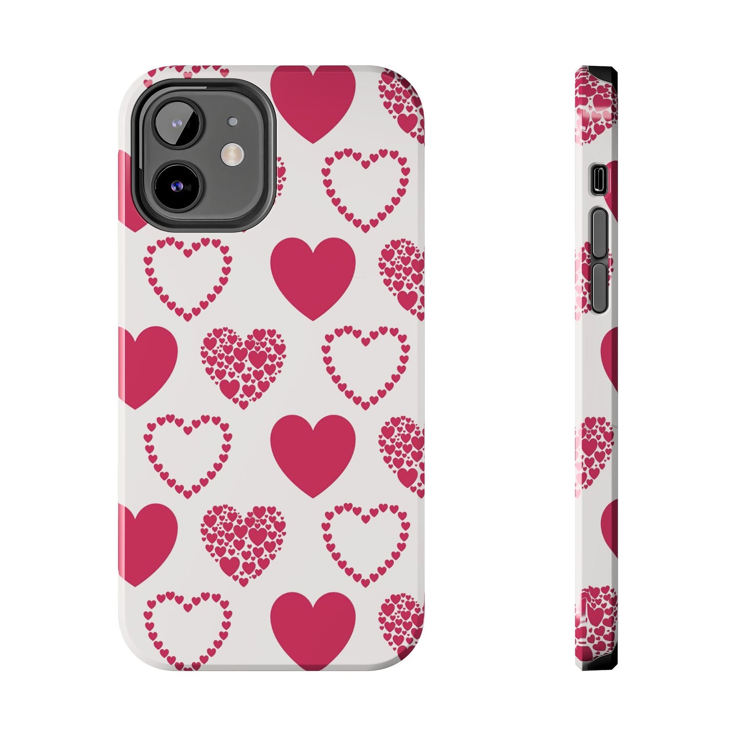 Clustered Pink Hearts iPhone Case - BOGO Cases