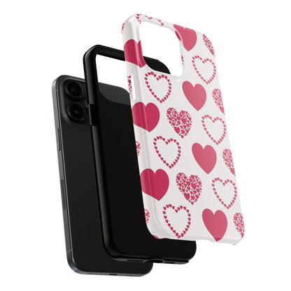 Clustered Pink Hearts iPhone Case - BOGO Cases