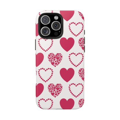Clustered Pink Hearts iPhone Case - BOGO Cases