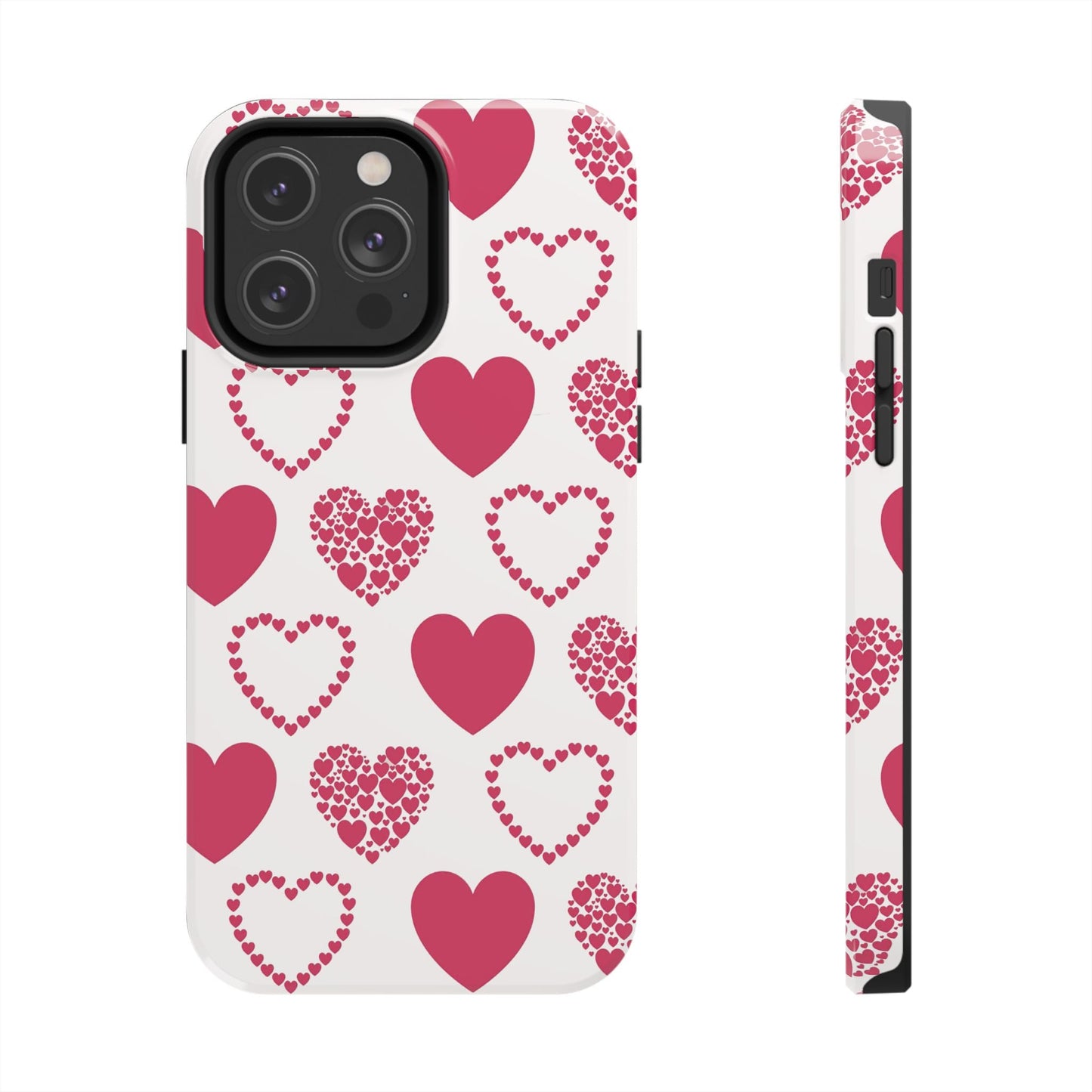 Clustered Pink Hearts iPhone Case - BOGO Cases