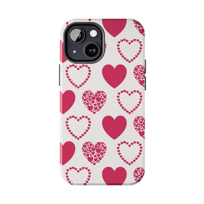 Clustered Pink Hearts iPhone Case - BOGO Cases
