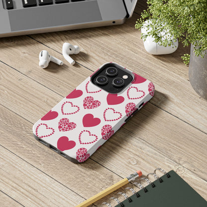 Clustered Pink Hearts iPhone Case - BOGO Cases