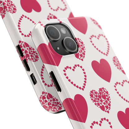 Clustered Pink Hearts iPhone Case - BOGO Cases