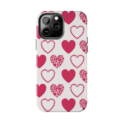 Clustered Pink Hearts iPhone Case - BOGO Cases